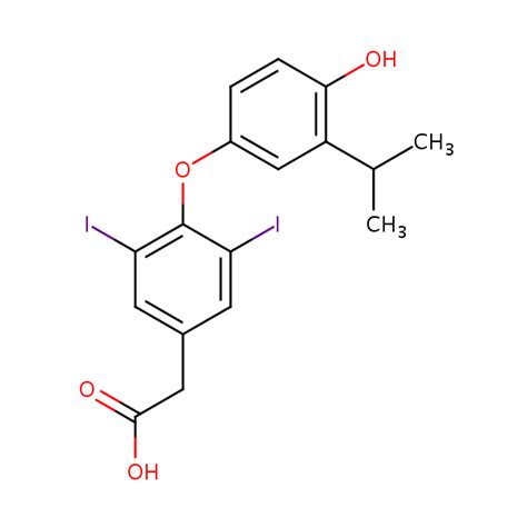 Benzeneacetic Acid Diiodo Hydroxy Methylethyl Phenoxy