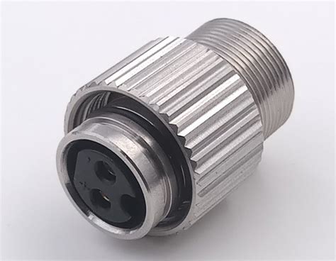 M16 Circular Electrical Connectors Ip68 Two Pin Female Connector