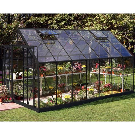 Serre De Jardin M Noire En Verre Horticole Magnum Halls