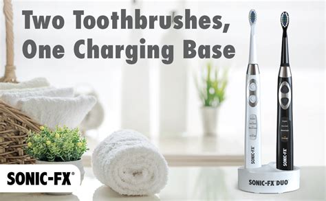 Sonic Fx Duo Dual Handle Rechargeable Electric Toothbrush Set For