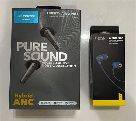 Soundcore Liberty Air 2 Pro And Infinity Harman Wynd 300 Audio Earphones On Carousell