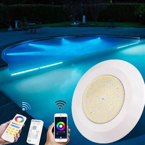 Luz LED RGB Inteligente Para Piscina Foco De Luz Subacu Tica Para