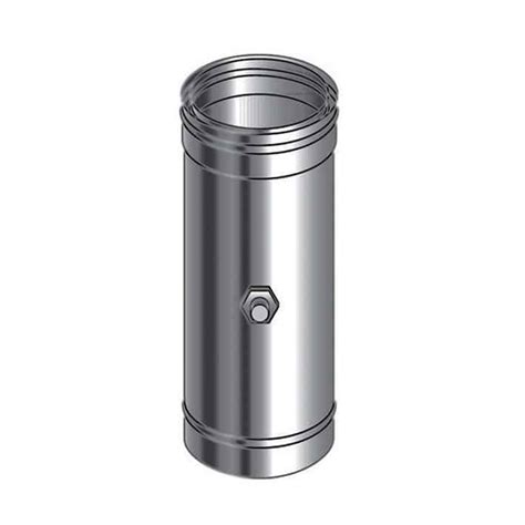 Tubo Prelievo Fumi Monoforo Inox Doppia Parete Isolata Aria Bricokit