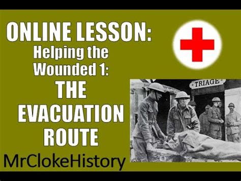 GCSE History WWI Medicine The Evacuation Route YouTube