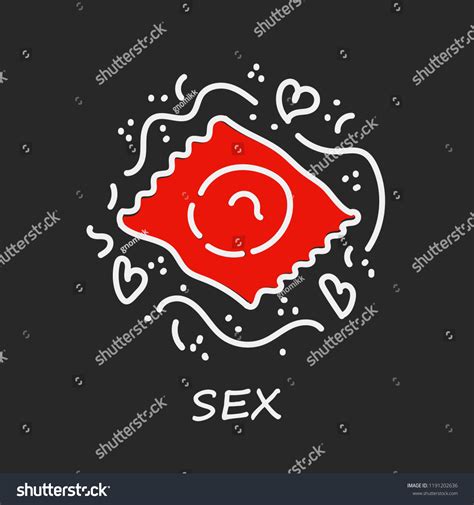 Symbol Condom Protection Vector Illustration Sex Stock Vector Royalty Free 1191202636