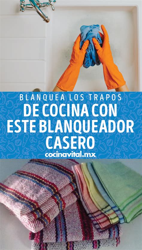 Blanquea Tus Trapos De Cocina Sin Usar Cloro Y Con Un Blanqueador