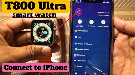 How To Connect T800 Ultra Smart Watch To Iphone T800 Ultra Smart Watch Connect To Ios