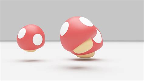 Super Mushroom - Super Mario Bros 3D Model by ilham45