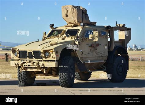 Tucson Usa November 6 2021 The Oshkosh Mine Resistant Ambush Protected Mrap Truck Is Used