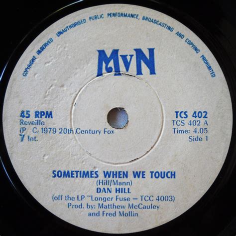 Dan Hill - Sometimes When We Touch (1979, Vinyl) | Discogs