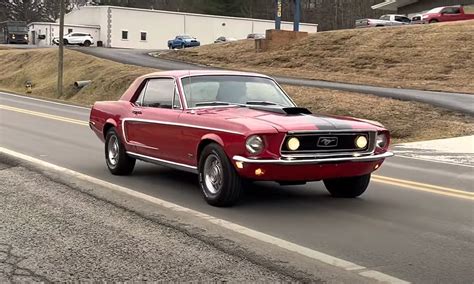 Fully Restored 1968 Ford Mustang Is A Rare Candy Apple Red Coupe With