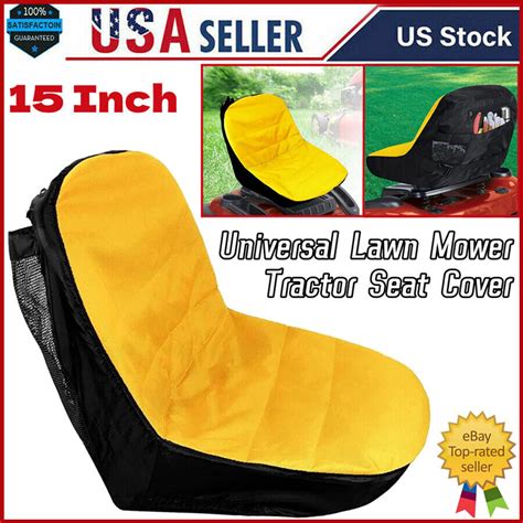 Universal Lawn Mower Tractor Seat Cover Waterproof Padded Comfort Pad