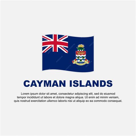 Premium Vector | Cayman islands flag background design template cayman