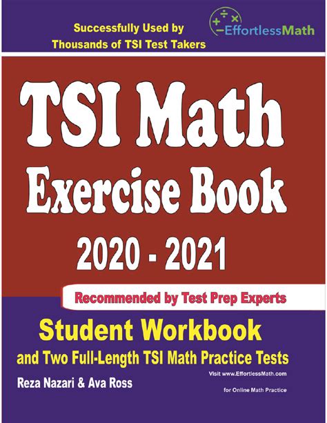 Tsi Math Exercise Book 2020 2021 Student Workbook And Two Full Length