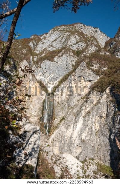 Iconic Boka Waterfall Soca Valley Julian Stock Photo 2238594963