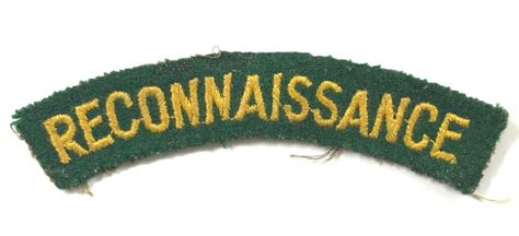 Sally Bosleys Badge Shop WW2 Reconnaissance Corps Embroidered Cloth