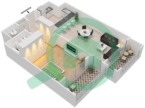 Floor Plans For Type Unit A Bedroom Apartments In La Fontana