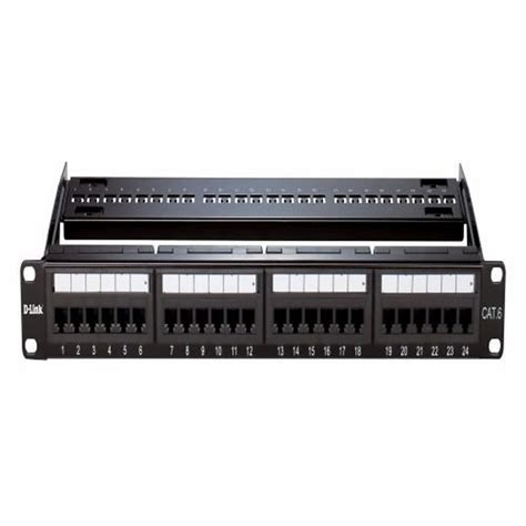 D Link 24 Port Cat 6 UTP Loaded Patch Panel At Rs 3500 Patch Panel In