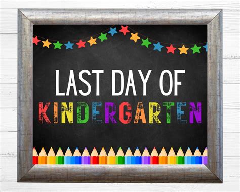 Last Day Of School Sign Or Last Day School Printable Sign Etsy