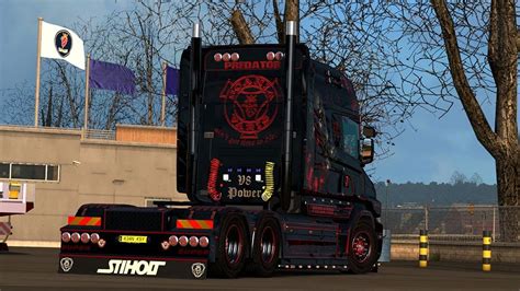 Scania Rjls T Cab V18 Predator Skin 122 Ets2 Mods Euro Truck