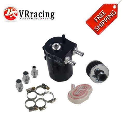 VR RACING FREE SHIPPING Universal Baffled Aluminum Oil Catch Can