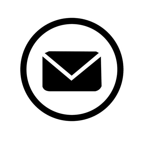 email logo  black  white  vector art  vecteezy