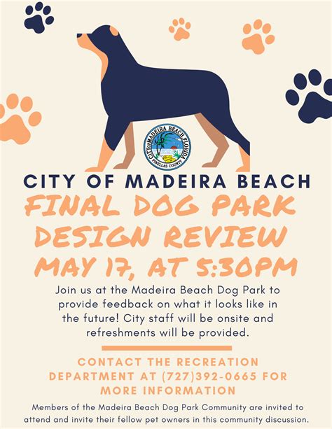 Community Input Meeting - Final Dog Park Design Review - Madeira Beach, FL