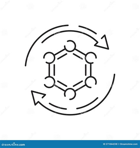 Chemical Line Icon Outline Symbol Vector Illustration Concept Sign