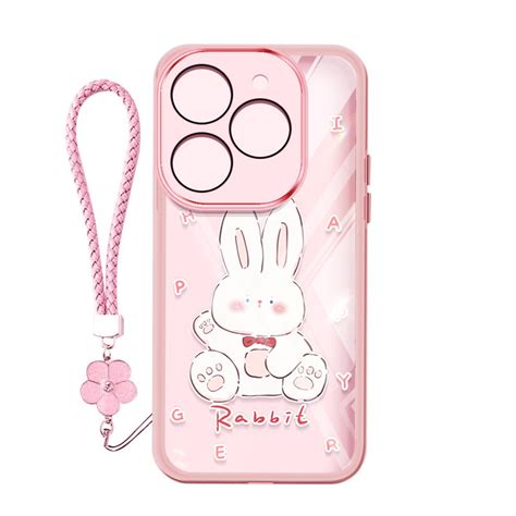 Capa De Telefone De Coelho Branco Fofo Para Infinix Hot 50i 50 4G 5G 40 Pro Tecno Spark 20 KJ6