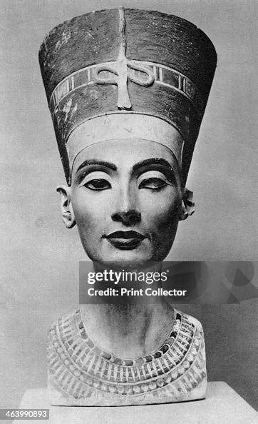 Queen Nefertiti C1370 Bc Painted Limestone Bust Found In The