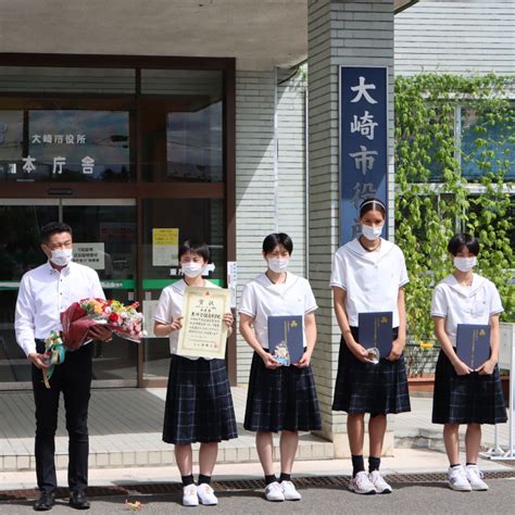 古川学園高等学校女子バレーボール部 令和4年度全国高等学校総合体育大会バレーボール競技大会の準優勝報告会を開催しました／大崎市