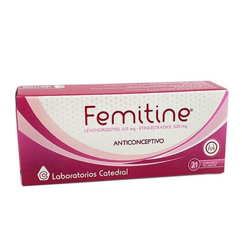 Femitine Levonorgestrel 0 15 Mg Cont 21 Comprimidos Recubiertos