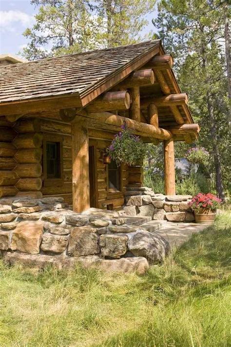 Log cabin homes - exterior, interior, furniture and decor ideas