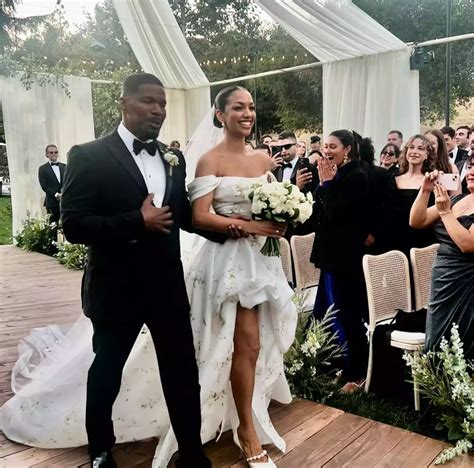 Jamie Foxx emotional as daughter Corinne marries fiancé in intimate