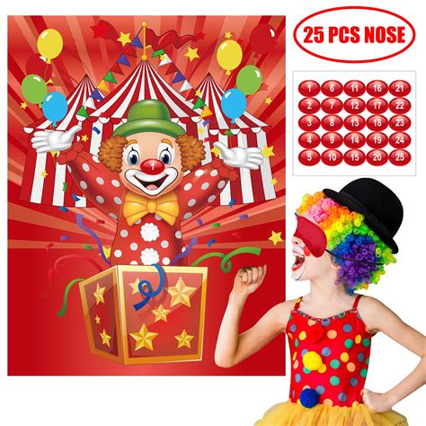 Buy Happy Storm Carnival Games Pin The Nose On The Clown Party Games