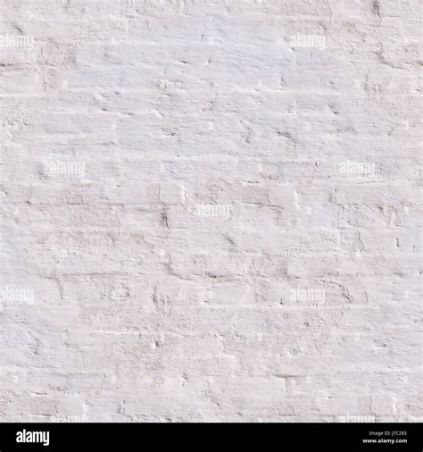 Seamless Clean White Painted Brick Wall Background Texture Stock