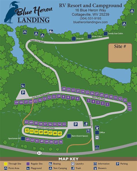 Campground Map Blue Heron Landing