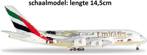 Herpa Airbus Vliegtuig Emirates A United For Wildlife Bol