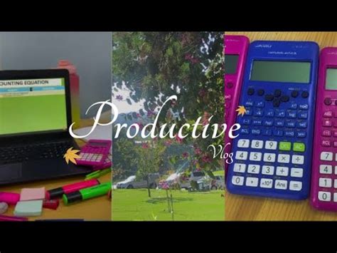 Uni Diaries Productive Study Vlog Life Of A Uni Student Youtube