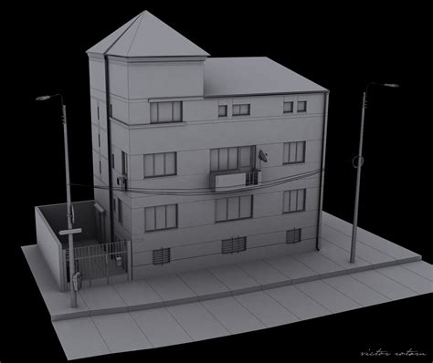 Edificio De Apartamentos Modelo 3D 39 3ds Max Free3D