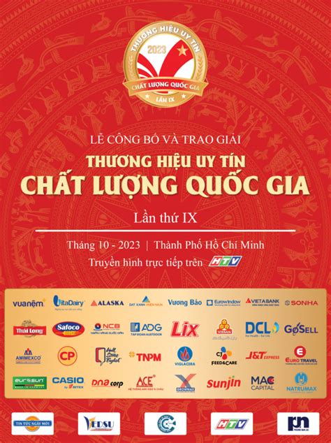 Lễ công bố và trao giải thương hiệu uy tín chất lượng Quốc Gia 2023