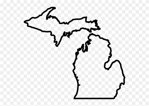 Download Michigan Mitten Clip Art - Michigan Outline Transparent - Png ...