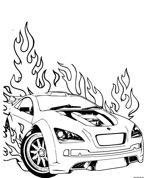 Coloriage Hot Wheels Ford Voiture Dessin Hot Wheels à imprimer