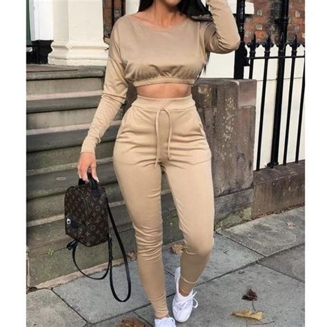 Femme Luxe Nude Tracksuit Barely Worn Small UK Depop