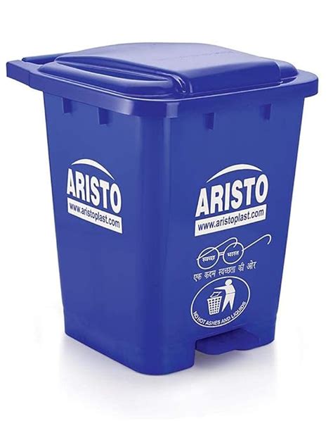 Aristo Dustbin With Pedal Ltr Plastic Dustbin With Lid Dustbin