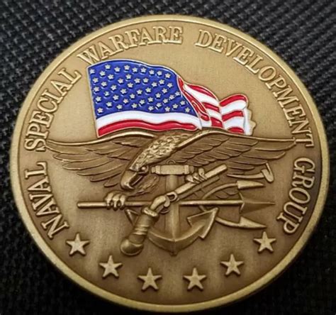 Us Navy Seal Team Six Devgru Challenge Coin V Color In Flag Version