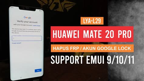 HUAWEI MATE 20 PRO LYA L29 REMOVE FRP GOOGLE ACCOUNT LOCK ALL