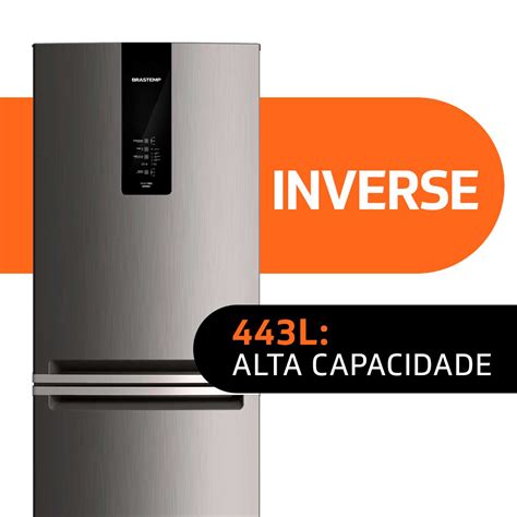 Brastemp 7kg Antiga - Geladeira Brastemp 2 Portas Frost Free 443L Inox com Turbo Ice Inverse ...