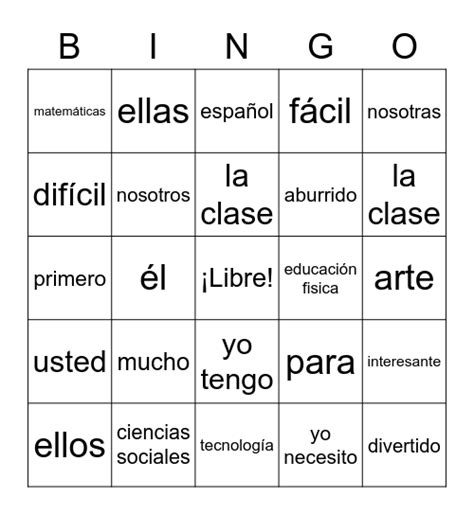 Cap Tulo A Bingo Card