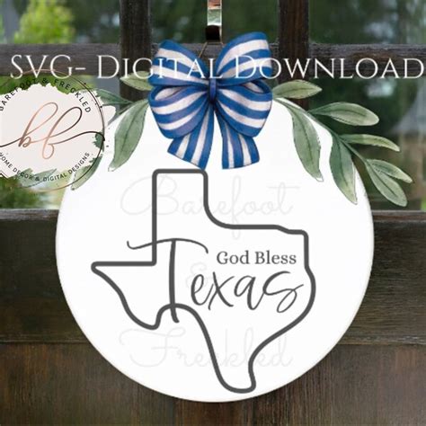 God Bless Texas Svg - Etsy